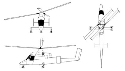 Kaman K-1200 orthographical image.svg