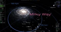 The Milky Way from afar