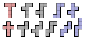 File:The 11 cubic nets.svg