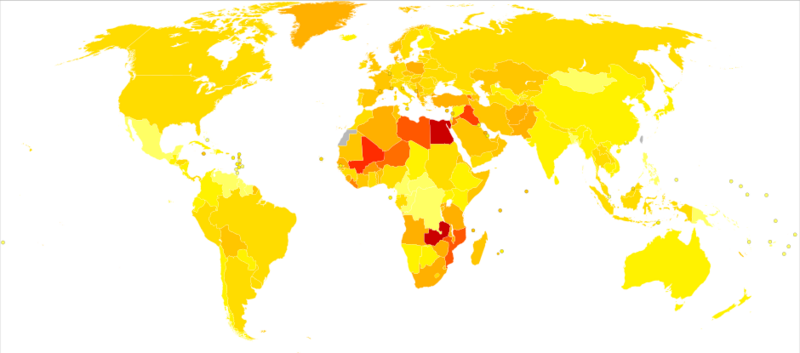 File:Bladder cancer world map - Death - WHO2004.svg