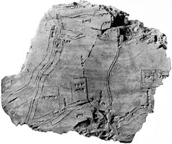 Clay tablet containing plan of Nippur (Hilprecht EBL 1903).jpg
