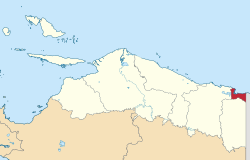 Location in Papua Province