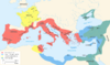 Map of the Ancient Rome at Caesar time (with conquests)-en.svg