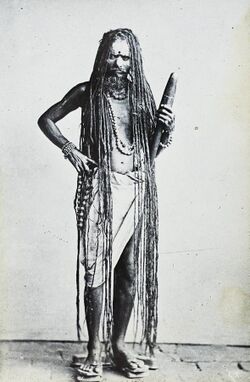 Sadhu with long hair, India, ca. 1920 (IMP-CSCNWW33-OS16-28).jpg