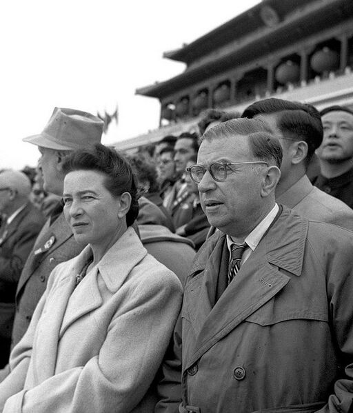 File:Simone de Beauvoir & Jean-Paul Sartre in Beijing 1955.jpg