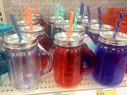 Target Mason Jar Mugs Caps, by Aladdin. 8 2014 by Mike Mozart of TheToyChannel and JeepersMedia on YouTube -Target -MasonJarCups (14639349298).jpg