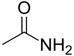 Acetamide skeletal.svg