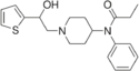 Chemical structure of β-hydroxythiofentanyl.