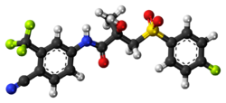 Bicalutamide 3D ball.png