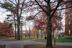 Harvard Yard in autumn, Boston, Massachusetts, 2015.jpg