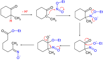 Reaction mechanism for ring opening