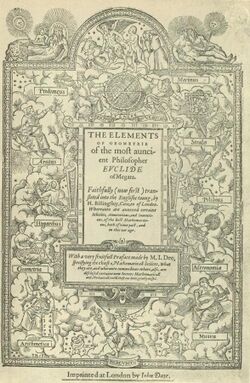 Title page of Sir Henry Billingsley's first English version of Euclid's Elements, 1570 (560x900).jpg