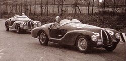 Both AAC 815s at the 1940 Mille Miglia.