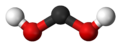 Ball and stick model of dihydroxymethylidene