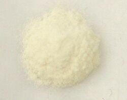 A sample of pale yellow powder
