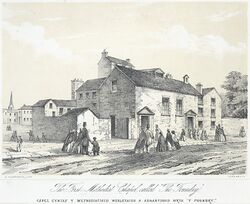 The First Methodist chapel called "The Foundry" - Capel Cyntaf y Methodistiaid Wesleyaidd a Adnabyddid Wrth "Y Foundry".jpeg