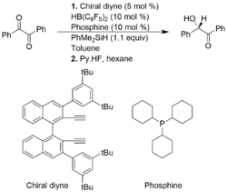 Asymmetric Hydrosilylation of Diketone.png