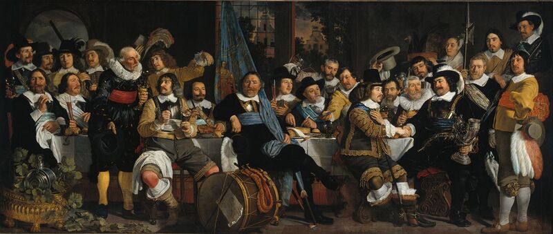 File:Bartholomeus van der Helst, Banquet of the Amsterdam Civic Guard in Celebration of the Peace of Münster.jpg