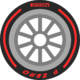 F1 tire Pirelli PZero Red 18.svg