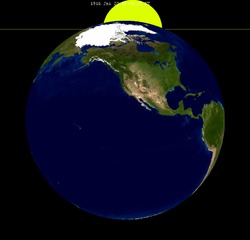 Lunar eclipse from moon-1916Jan20.png