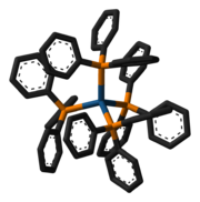 3D model of the tetrakis(triphenylphosphine)platinum(0) molecule