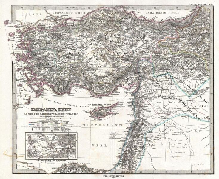 File:1873 Stieler Map of Asia Minor, Syria and Israel - Palestine (modern Turkey) - Geographicus - Klein-AsienSyrien-stieler-1873.jpg