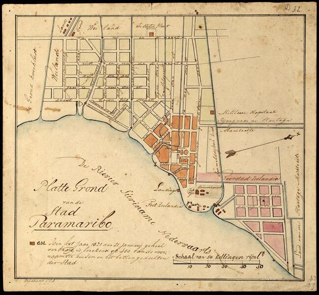 File:Platte grond van de stad Paramaribo (1821).jpg