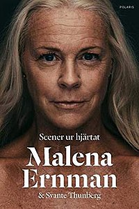 Cover of book "Scener ur hjärtat" by Malena Ernman and Greta Thunberg