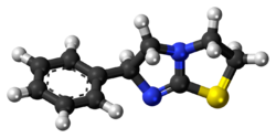 Levamisole molecule ball.png