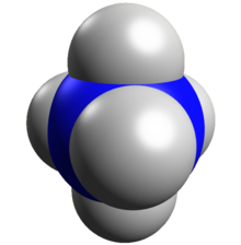 Nitrogen pentahydride possible structure 3D-vdW.png
