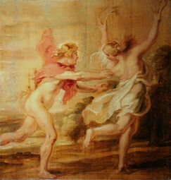 Apollon et Daphnéby Rubens, c. 1636 (Musée Bonnat, Bayonne)
