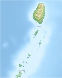 Location map/data/Saint Vincent and the Grenadines is located in Saint Vincent and the Grenadines