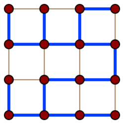 4x4 grid spanning tree.svg