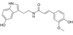 Feruloylserotonin.svg