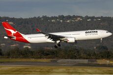 Qantas Airbus A330-300 arriving at Perth Airport Monty-1.jpg