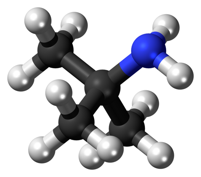 File:Tert-Butylamine molecule ball.png