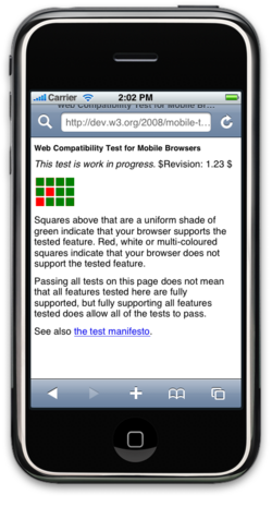 Web Compatibility Test for Mobile Browsers on Safari for iOS 2