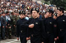 Cadets of the Ichkeria Chechen national guard 1999.jpg