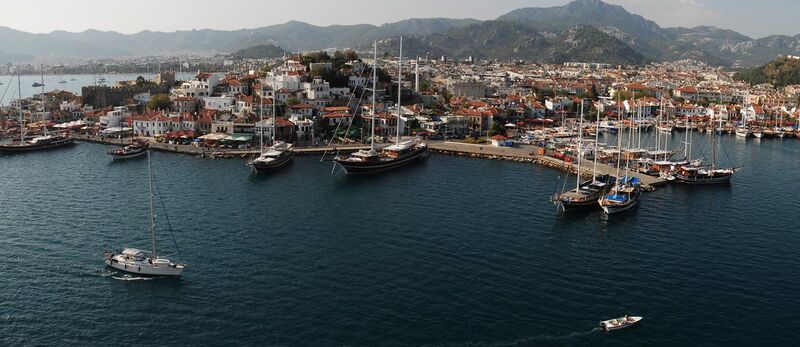 File:Marmaris harbor (aerial view), Muğla Province, southwest Turkey, Mediterranean.jpg