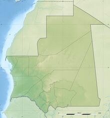 Map showing the location of Richat Structure