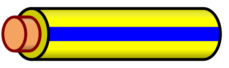 File:Wire yellow blue stripe.svg