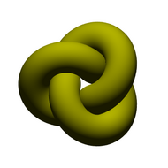 A numeric approximation of an ideal trefoil.