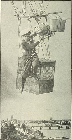 German, Kathe Paulus, inventor of the modern parachute