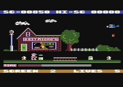 Kissin' Kousins Atari 8-bit PAL screenshot.png