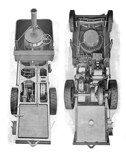 File:Thornycroft steam wagon, above and below (Rankin Kennedy, Modern Engines, Vol III).jpg