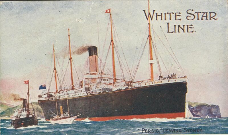 File:White Star Line. Persic leaving Sydney.jpg