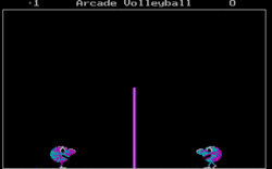 Arcade Volleyball for MS-DOS gameplay animation