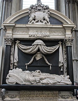 Monument to William & Margaret Cavendish, Westminster Abbey.jpg