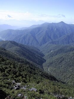 Image of the rugged and hilly Okuchichibu Mountains