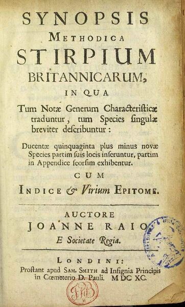 File:Ray, John – Synopsis methodica stirpium britannicarum, 1690 – BEIC 8764527.jpg